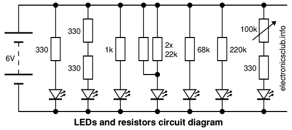 Investigate LED Brightness circuit diagram