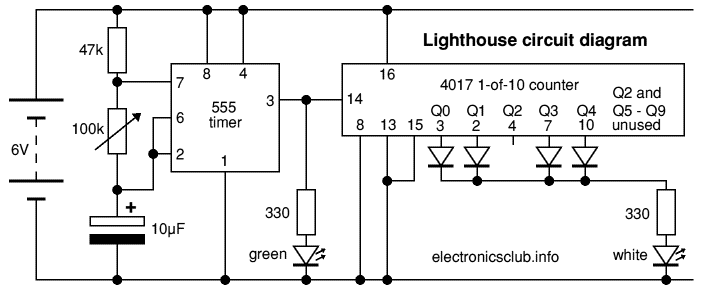 Lighthouse circuit diagram