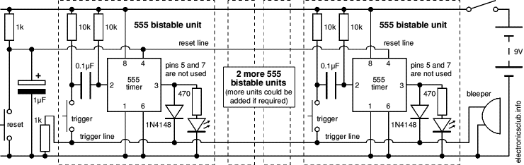 Circuit diagram for Quiz Project